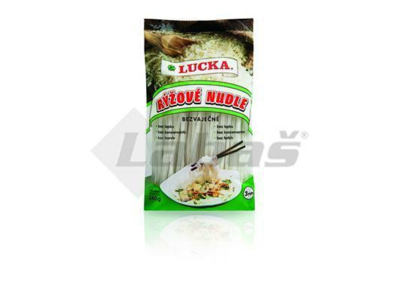 CESTOVINY REZANCE RYŽOVÉ 240g LUCKA 3mm BEZLEP