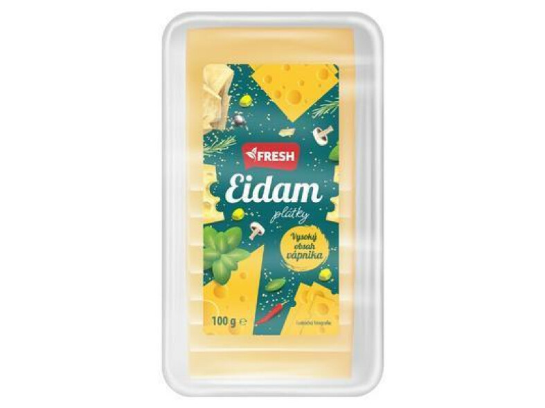 SYR PLÁTKY EIDAM 45% 100g FRESH 