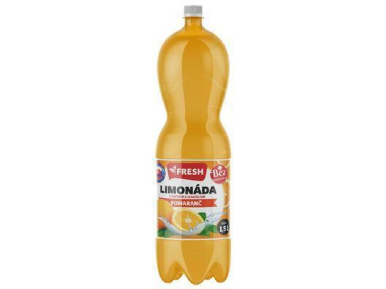 VODA PRAMENITÁ POMARANČ 1.5l PET FRESH VRATNÝ OBAL