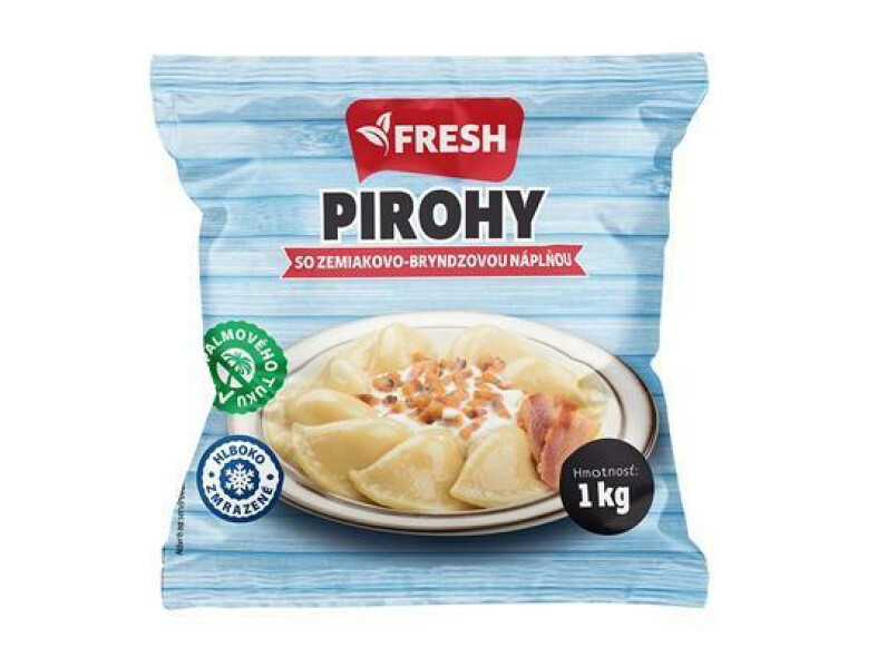 MRAZENÉ PIROHY SO ZEMIAKOVO-BRYNDZOVOU NÁPLŇOU 1kg FRESH