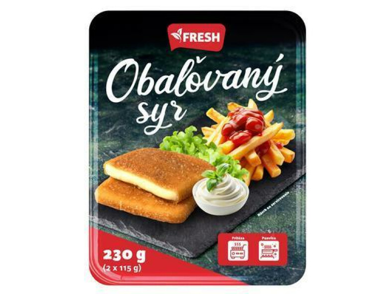 MRAZENÝ SYR OBAĽOVANÝ 230g /2x115g/ FRESH