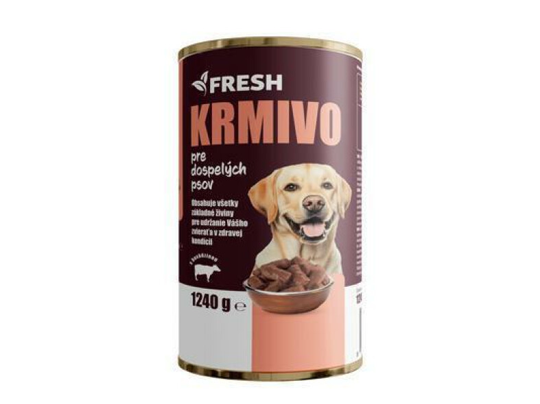 KONZERVA PES HOVÄDZIA 1240g FRESH