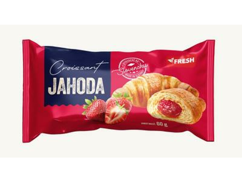 CROISSANT S JAHODOVOU NÁPLŇOU 60g FRESH