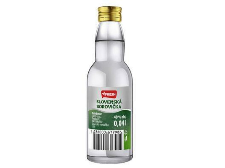 BOROVIČKA 40% 0.04l FRESH