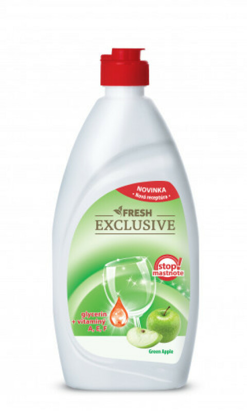Čistiaci prostriedok na riad GREEN APPLE 500ml FRESH Exclusive