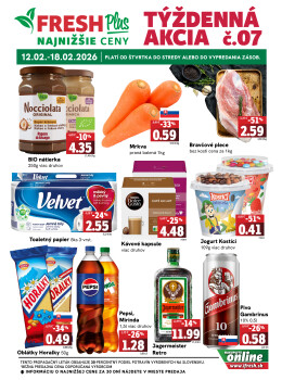 Týždenná akcia FRESH Plus